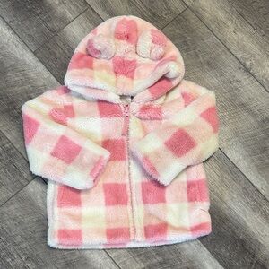 Toddler girl faux fur jacket